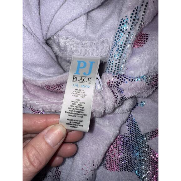 Girls Place Unicorn Pajamas bodysuit Warm Winter Costume Size 10/12 - Picture 5 of 5